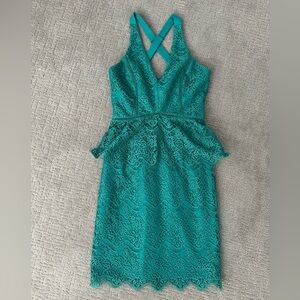 Adelyn Rae green lace dress